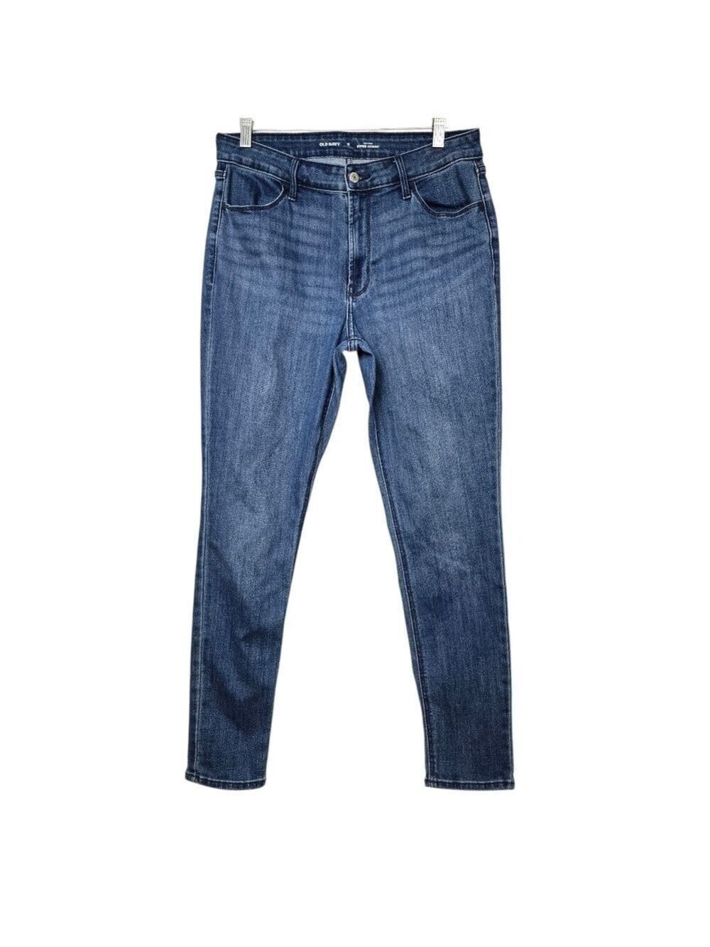 Old Navy High Rise Super Skinny Blue Denin Jeans 12
